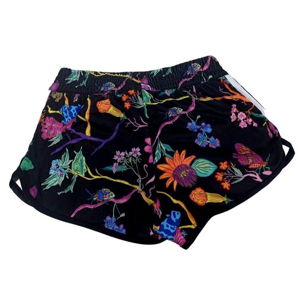 ADIDAS  Waist 26" CROSSFIT POISONOUS GARDEN TROPICAL FLORAL SHORTS  XS - Picture 5 of 5